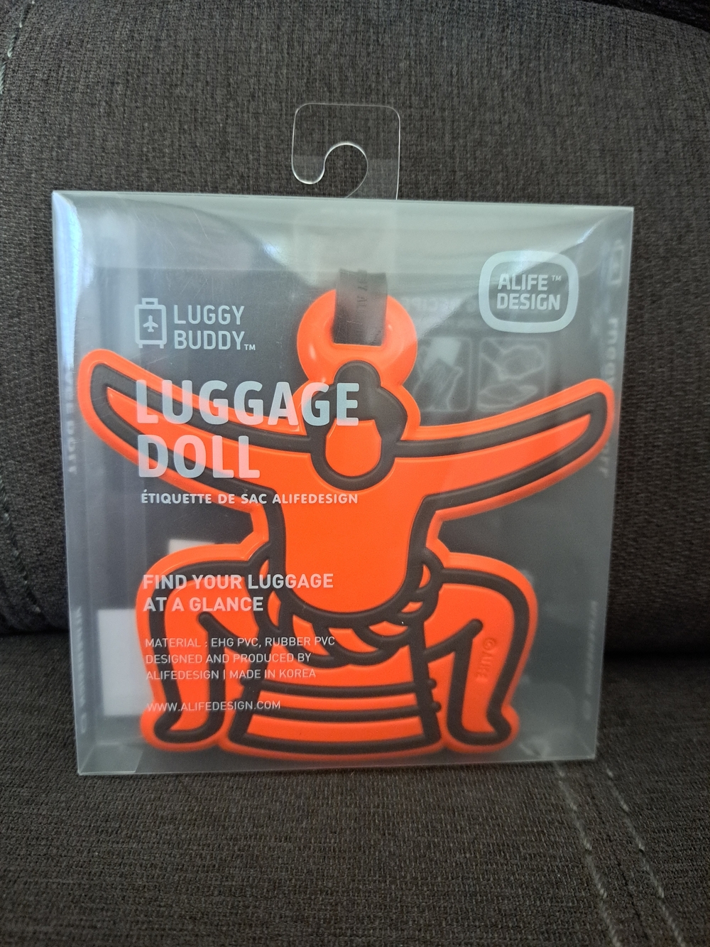 Luggy Buddy Luggage Doll Tag - Orange